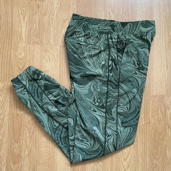 Athleta Brooklyn Jogger Pants Sumi Marble Green 6T 6 Tall - Picture 8 of 9